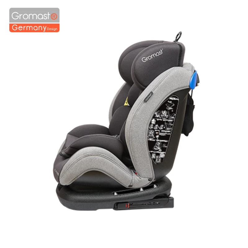 Gromast head support Adjustable 165° Baby Car Seat kids with Isofix Convertible Child Safety Booster Seat Armchair 0-12Y 9-36kg