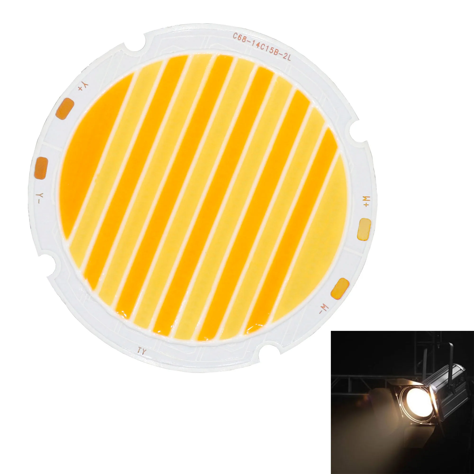 100W 200W CRI95 High Power Two-color LED Beads COB Chip Light-Emitting Diode Warm/White For Led Spotlight Photography Fill Light