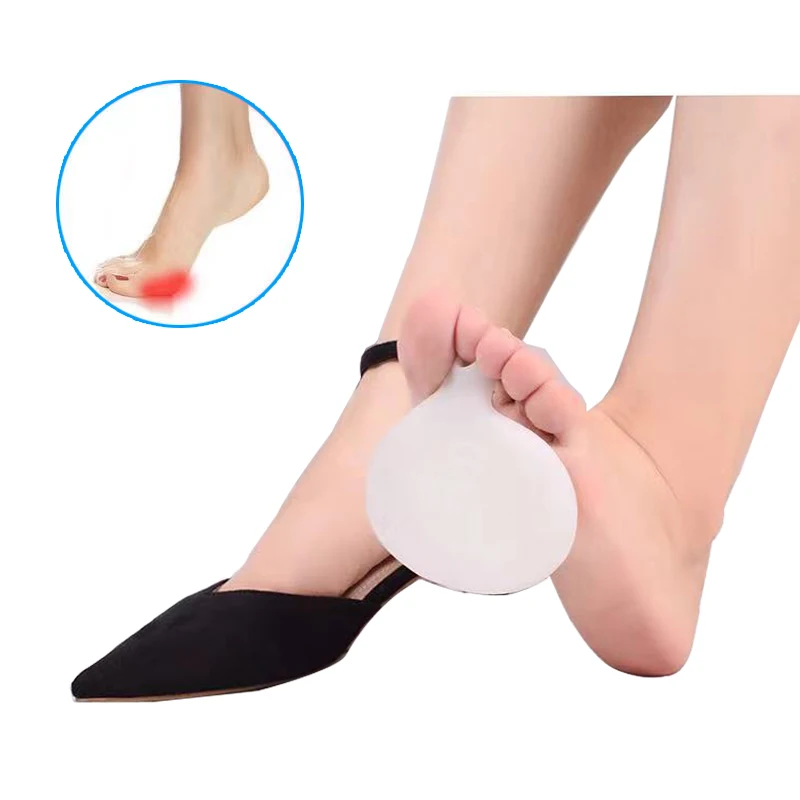 2pcs Soft Silicone Forefoot Shoes Cushion Pads Women High Heels Insoles Non Slip Pain Relief Foot Care Tool Toe Insert Protector