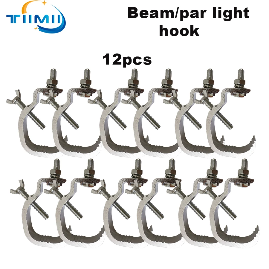 1~12pcs Stage Lighting Alumimun Truss Clamps Heavy Duty Hanger Hook Bracket Trigger Clamp For LED Stage Effect Light