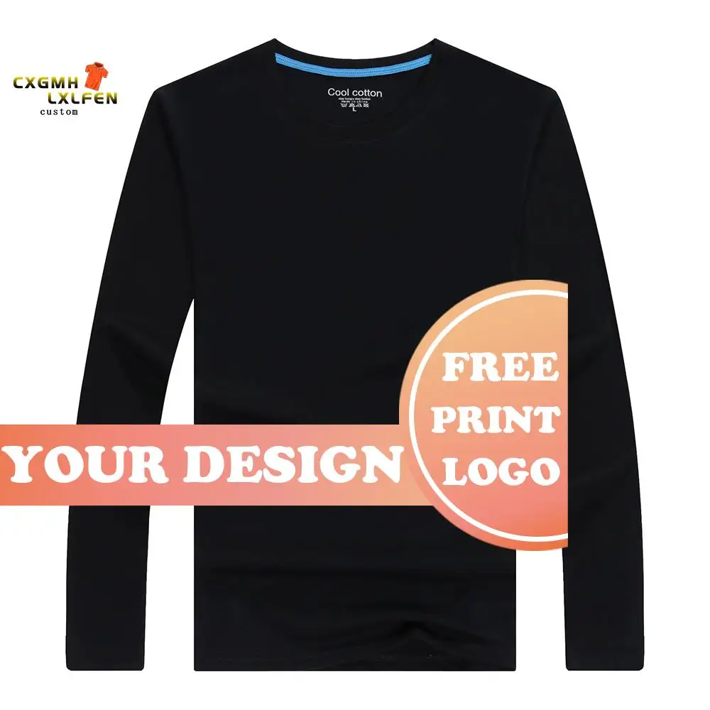 New Autumn Men\'s Long Sleeve Tees Shirts Custom Printed Band Design To Personalize Your Own T-shirts Women Casual Clothes 4XL