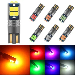 2Pcs T10 W5W LED Bulbs 194 168 3030 SMD LED Car Interior Dome Reading Light Marker Lamp Wedge Parking Bulbs License Plate Light
