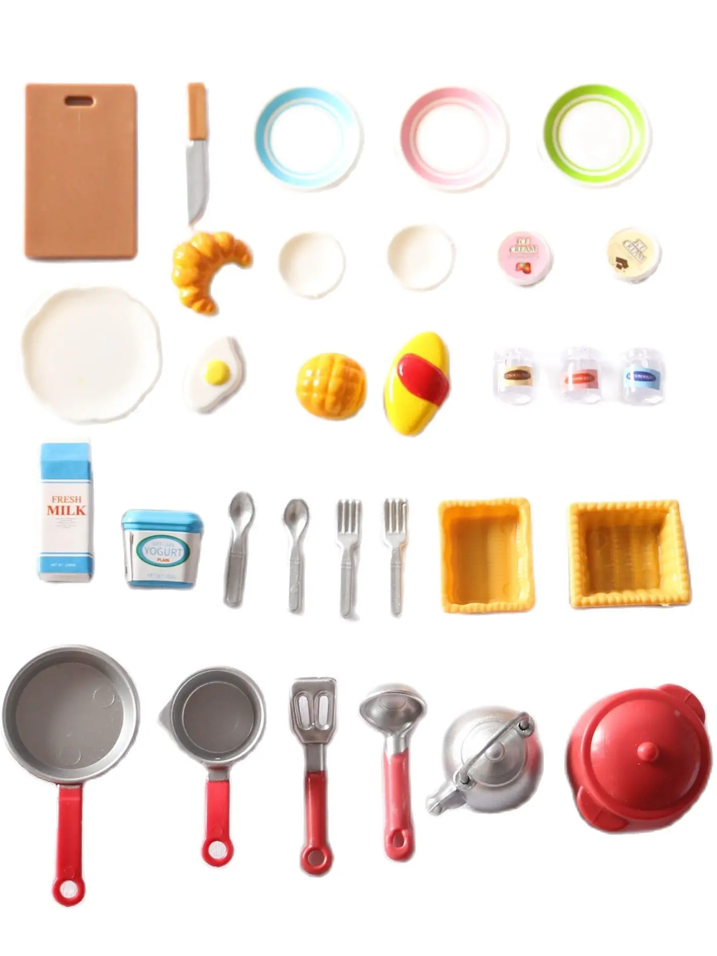 Food Pack Miniature for 1/6 1/12 BJD Doll Barbie Blyth MH CD FR SD Kurhn Dollhouse Mini Kitchen Play Accessories Girl Toy