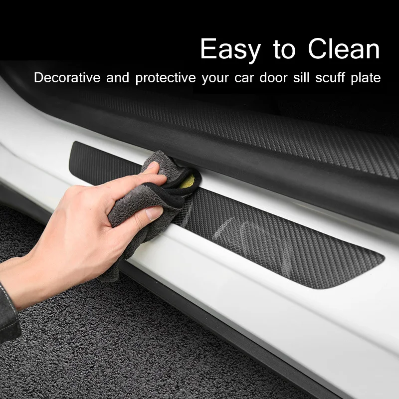 Protezione del davanzale della portiera della macchina Scuff Plate pedale paraurti striscia per Tesla modello Y adesivo Anti Kick Pad copertura in