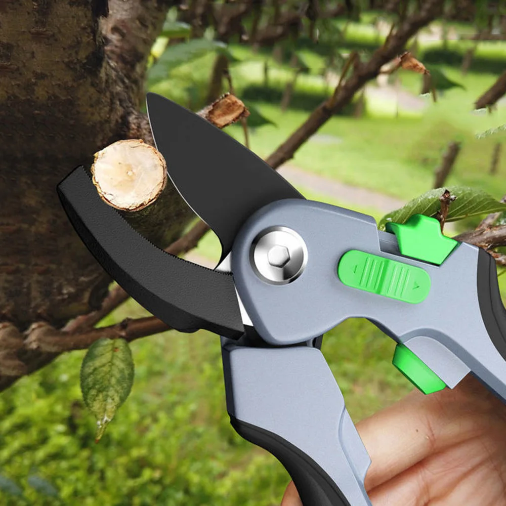 Nujouan-tijeras de podar afiladas para jardín, podadora de árboles, tijeras multifuncionales, podadora de mano para jardinería y jardín