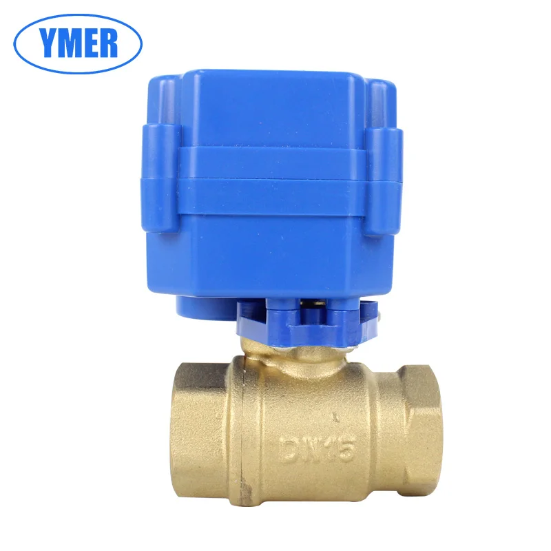 

Wholesale high quality two-way 1/2inch motorized brass ball valve for water control