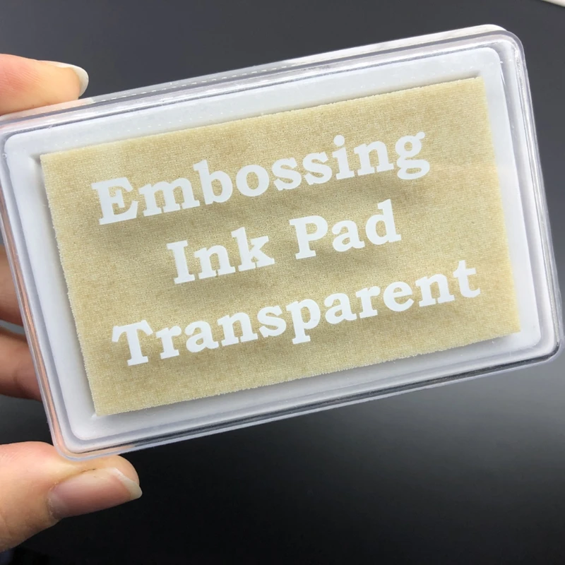 Embossing Ink Pad Transparent Stamp Inkpad for DIY Planner Scrapbooking Daily Card Making School Supplies 85DA