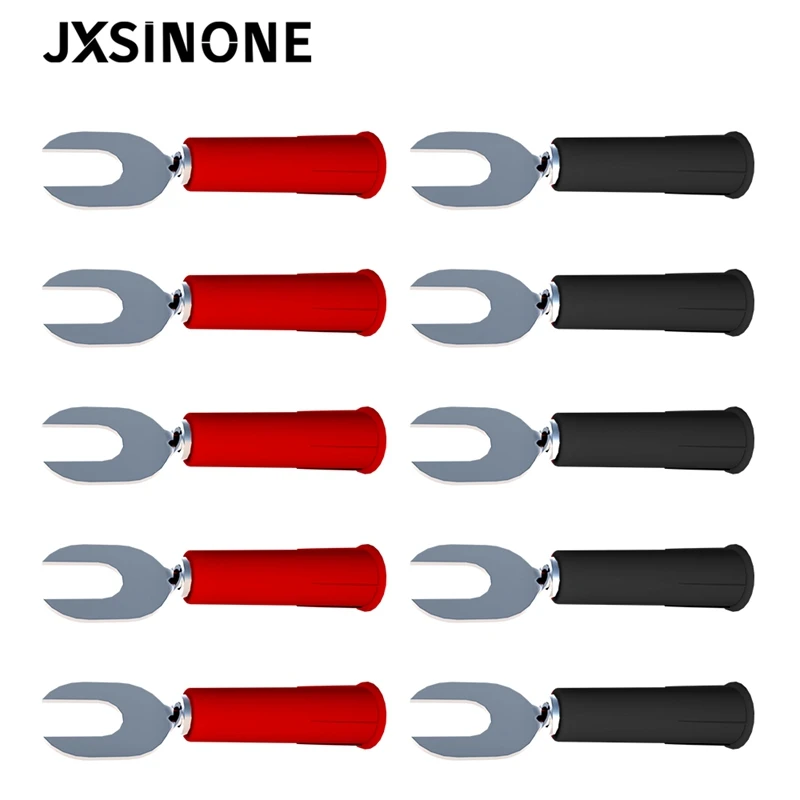 JXSINONE P4002 10PCS 5Color (in width) 6mm Insert Type U Type And Y Type Insert Harpoon Welding Insert 4mm banana plug