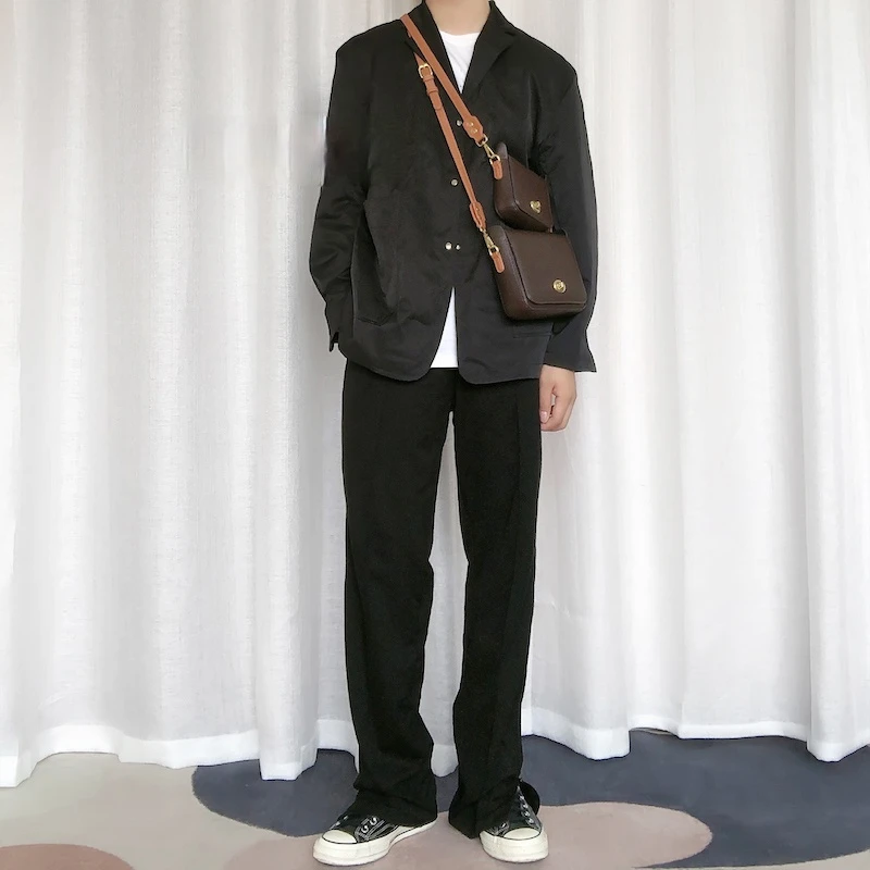 Vintage Small Shoulder Bag Unisex Simple Messenger Bag Man Pu Crossbody Bag 2021 New Style Retro Brown Mini Phone Bag