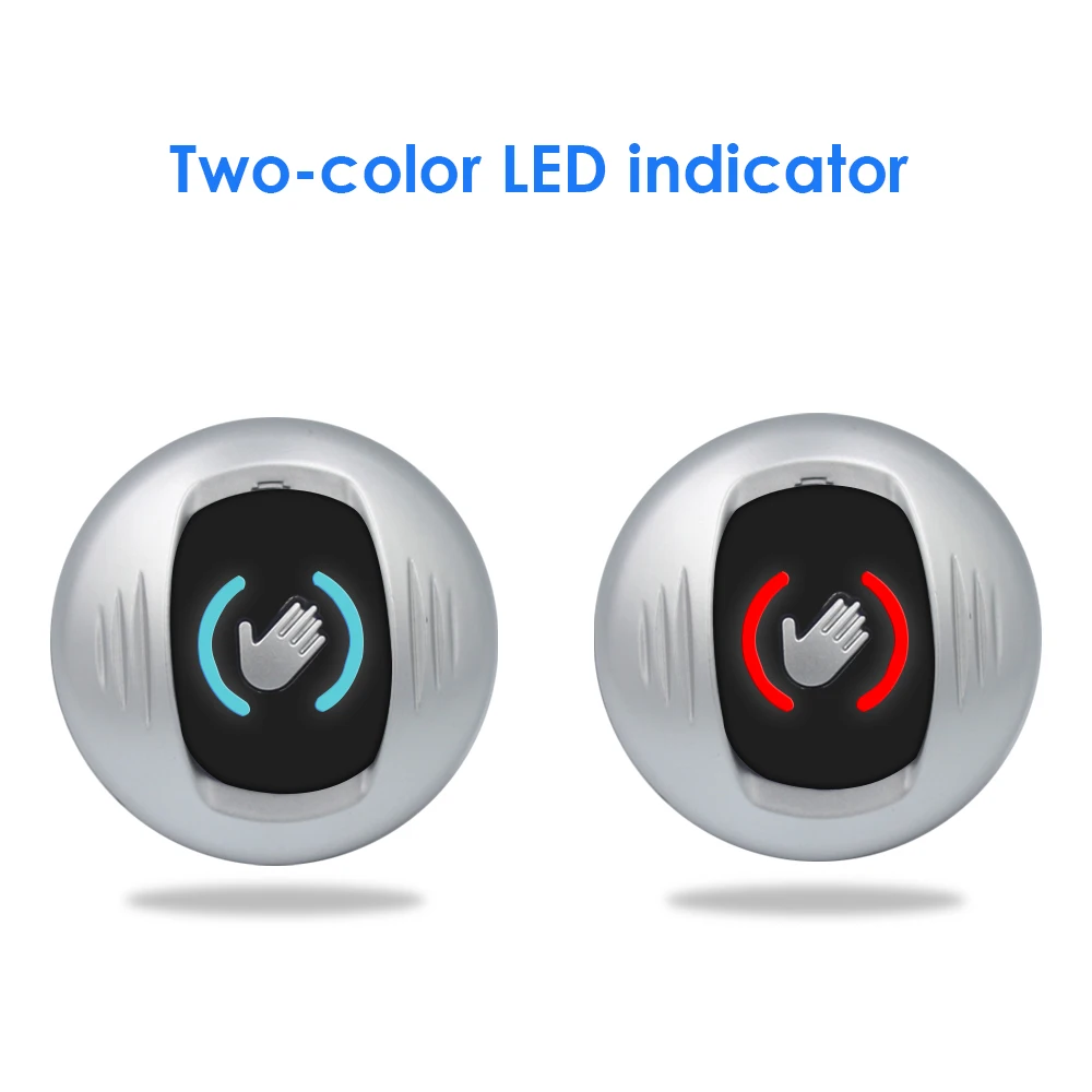 Picture 4: Circular Hand Wave No Touch Sensor Switch with Microwave detector Contactless Infrared Exit Button for Access Control System