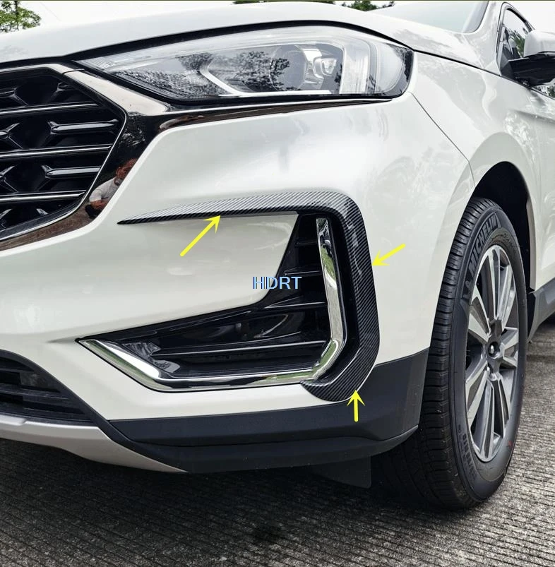 Fog Spoiler Air Knife for Ford EDGE Plus 2019-2021 CFE/ABS rear Wind Knife Fog Lamp Frame Exterior Decorative Car Accessories