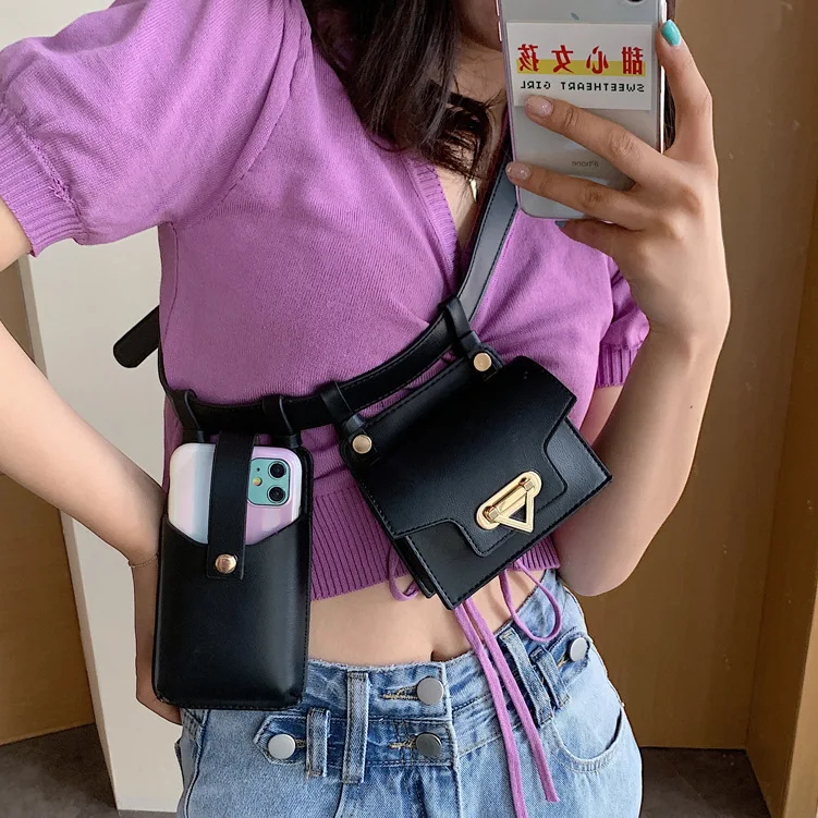 Women Waist Pack Leather Fanny Pack Luxury Women Belt Bag Crossbody Bags For Women Casual Chest Pack Female Purse