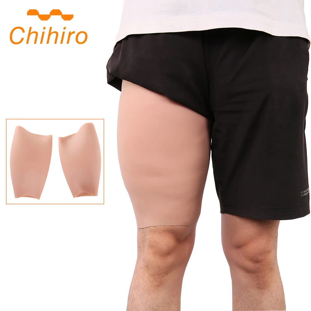 1Pair Silicone Leg Enhance Shaper Thigh Birthmark Scar Cover Soft Calf Pad Body Beauty Thigh Correctors for Men/women/Lady User