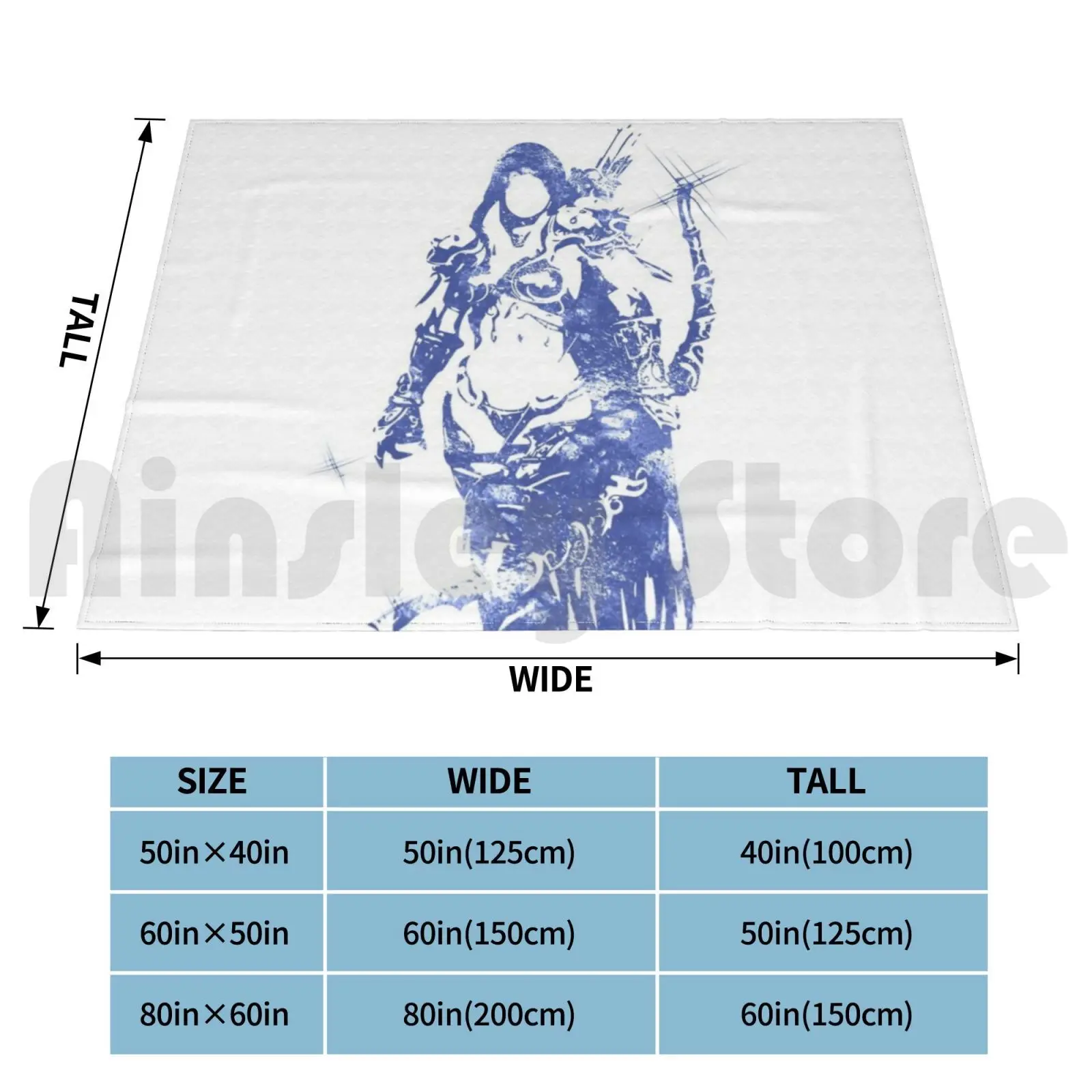 Blanket Dark Lady 3298 Sword Sylvanas Horde Forthegorde World Game Gaming