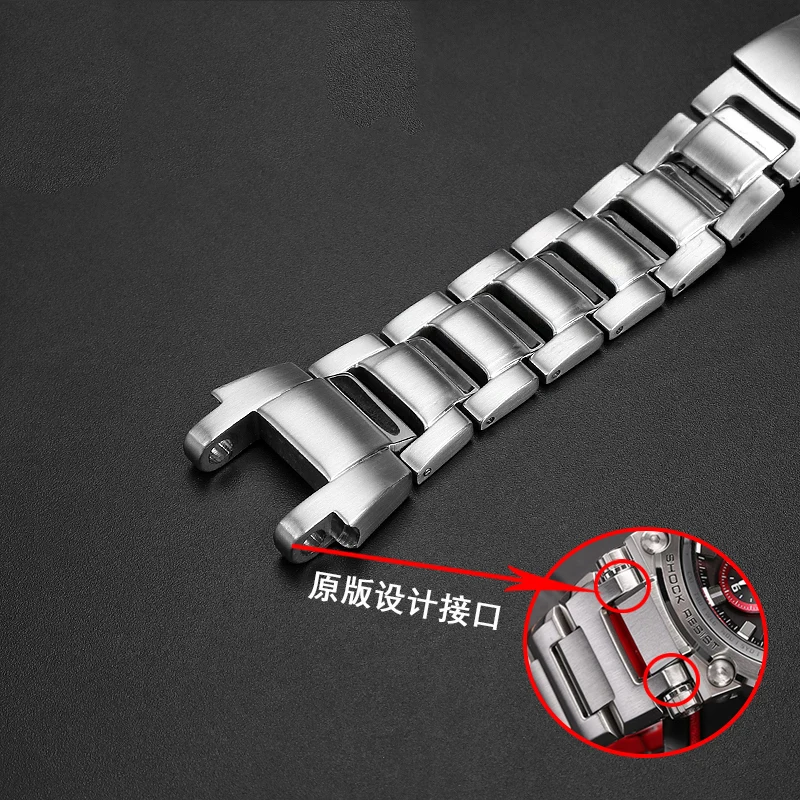 Stainless Steel Replacement Watch Band Strap for G-Shock MTG-B1000 Men Matte Metal Solid Watchband Bracelet Accessories