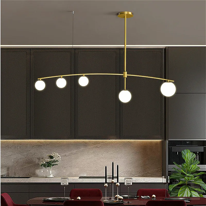 lustre de ferro forjado moderno minimalista dourado preto ferro bolha iluminacao nordica interna bar cozinha restaurante ilha 01