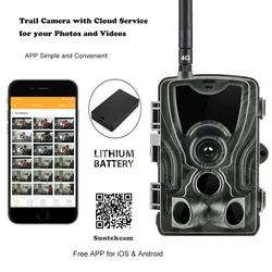 4G 4K Live Show Hunting  Cameras APP Clould Service Trail Camera HC801PROLI 5000Mah Recharger Battery 30MP Night Vision Photo