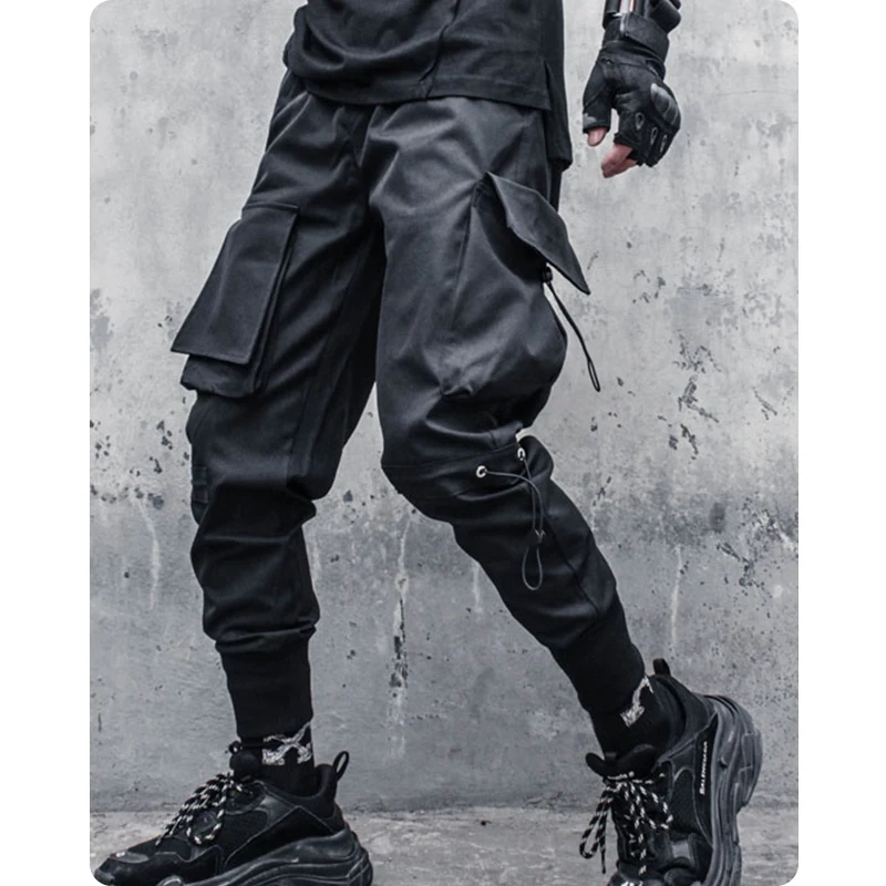 Studio assassin beam foot trousers function of male big bag pants loose overalls