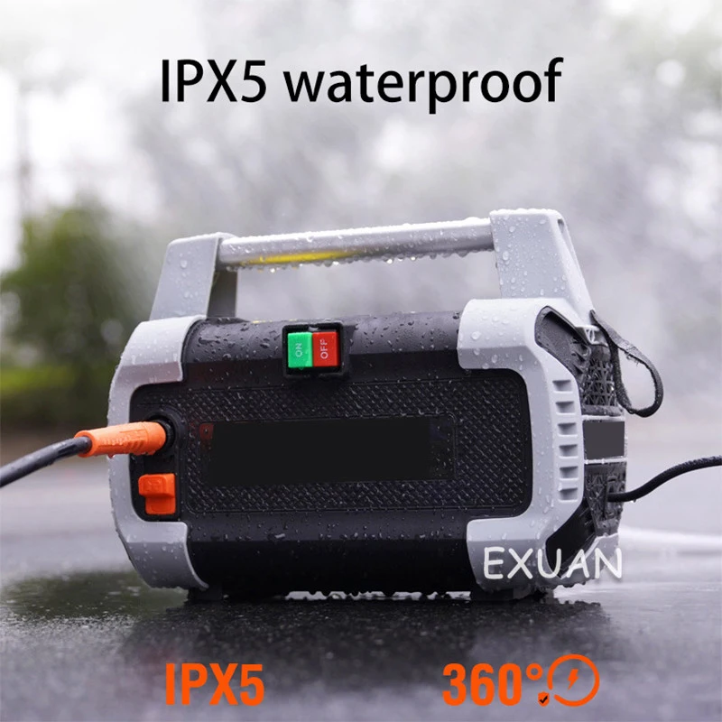 Household Car Washing Machine High Pressure Washing Machine Water Gun Car Washing Artifact Brushing Tool 1700W High Power