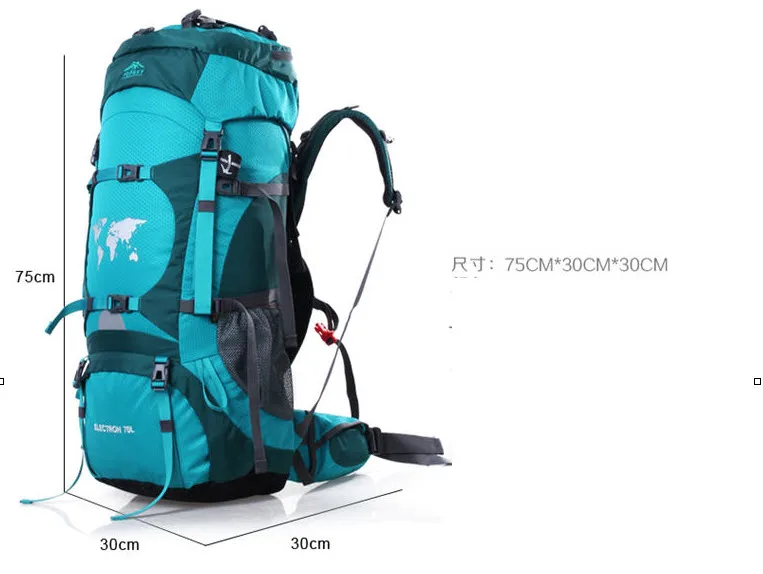 70L  Professional Mountaineering Bag Outdoor Travel Backpack Men And Women Waterproof Hiking Backpack 70L A4840