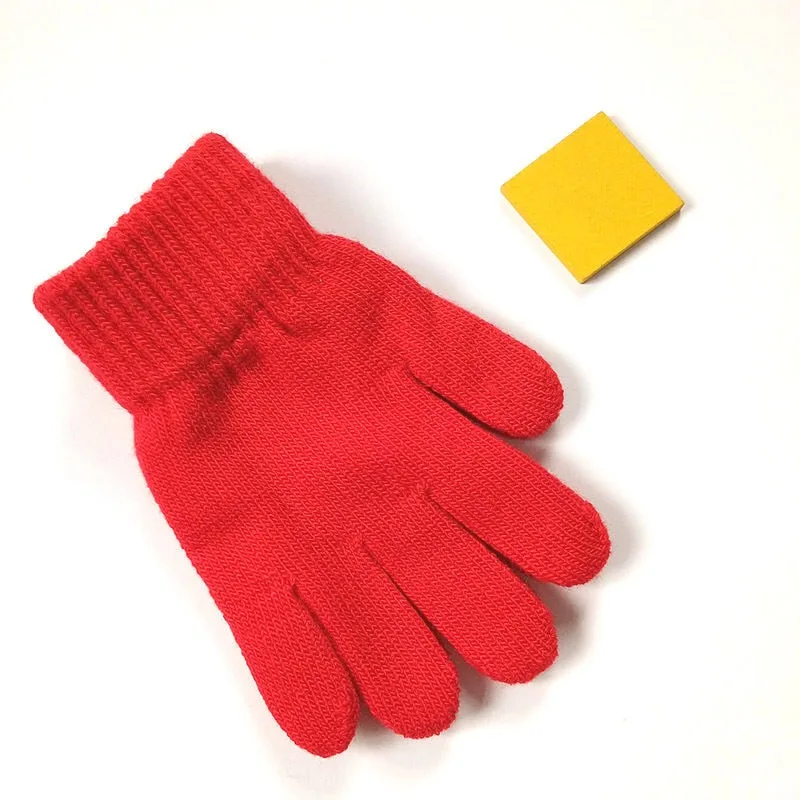 Children's warm gloves in autumn and winter, with elastic warm effect, suitable for children aged 3-10 years, boys and girls can