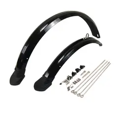 14 inch Bicycle Fenders Bike wings 2pcs Front and Rear Mudguard Double Bracing Adjustable Size for folding Bike Mud Guard