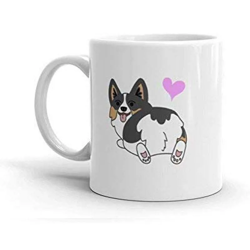 I love you with all my butt Corgi Coffee Mug, Dog Coffee Mugs, Funny Coffee Mug, Dog lover gift Cup Mug, Anniversary Gift for he