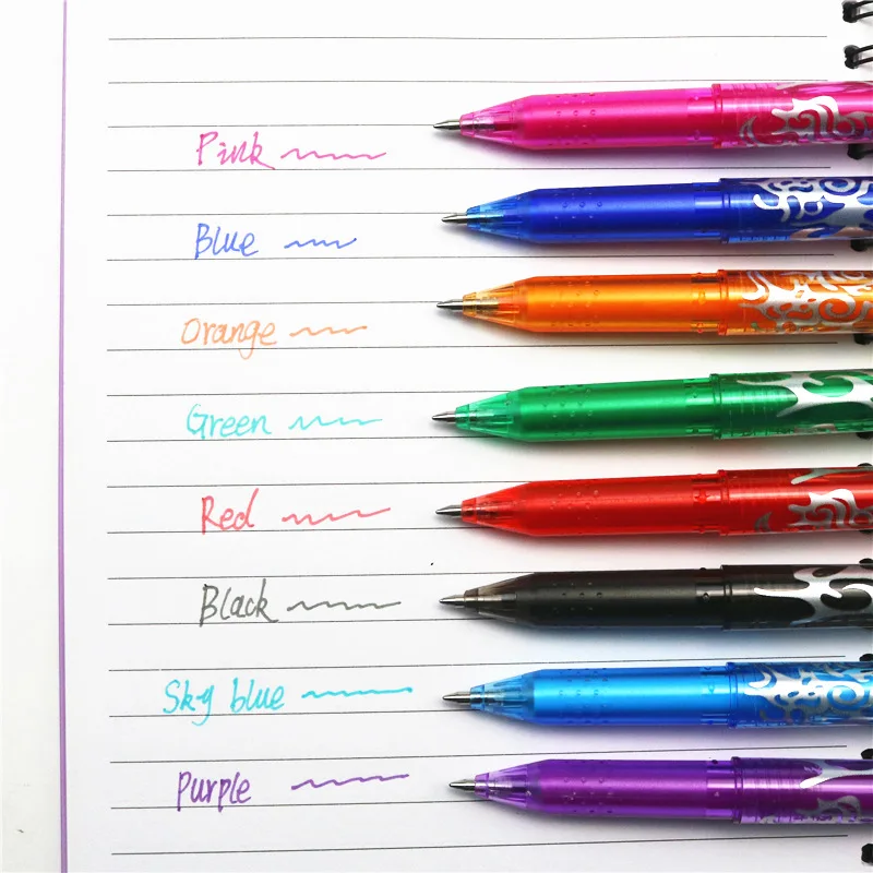 

New Erasable Pen 8 Colors Ink Gel Pen Set Styles Rainbow Selling Creative Drawing Stationery Pens For School Stationery