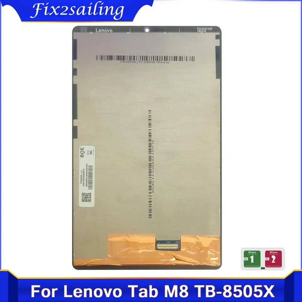 Lenovo M8,prc row TB-8505X,TB-8505F, 8.0インチ用の交換用タッチ