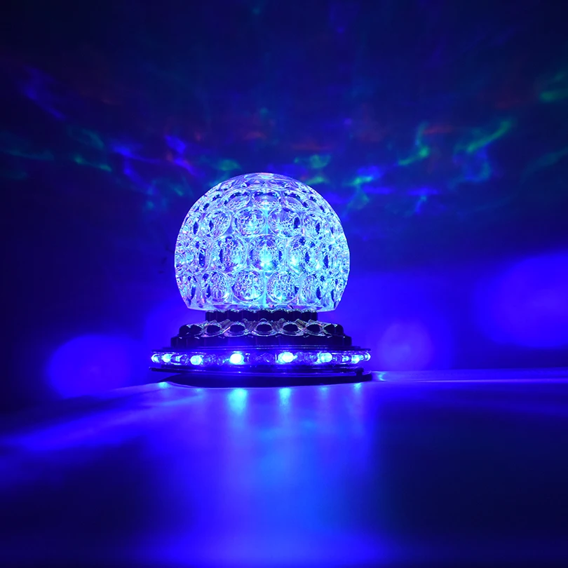 Christmas ktv Party Stage Lighting DJ Disco Effect Light Mini Rotating Colorful LED Stage Light Home Crystal Strobe Magic Ball