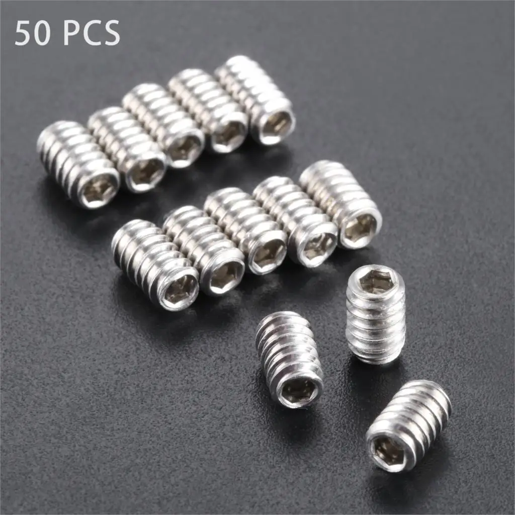 50Pcs Stainless Steel Surfboards Fin Screws Stripped Surf Board Longboard Fins Plugs Rudder Screw Surfing Accessories 9mm/12mm