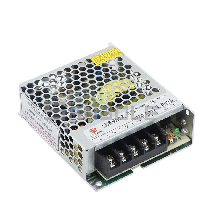 LRS-35 Switching Power Supply 35w12v3a Light Type AC To DC Converter Single Output Transformer Metal Shell