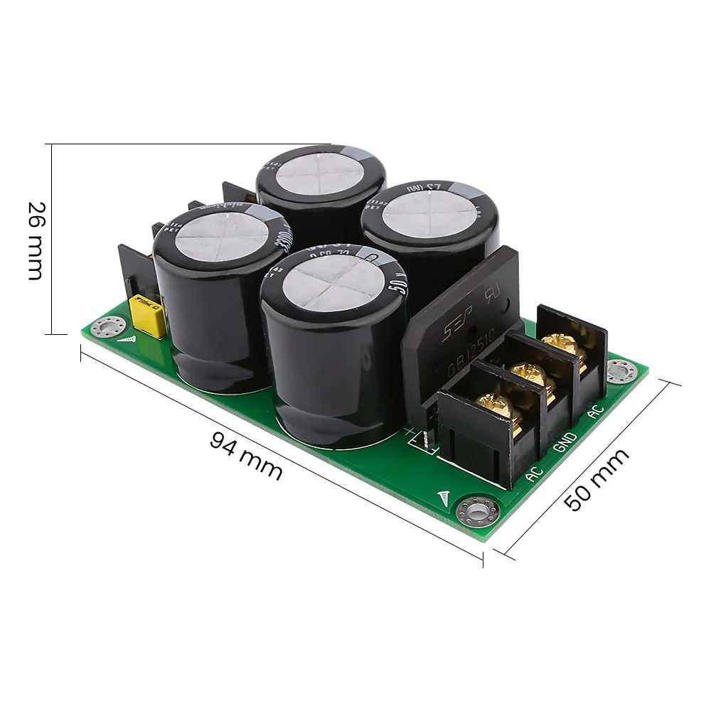 AIYIMA 10A Rectifier Filter Board 3300uf 50V Single Bridge Power Board DIY Mini Audio Sound Speaker Amplifier