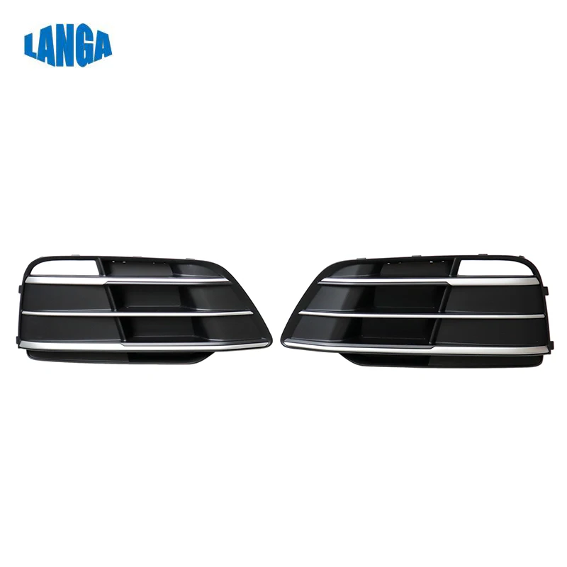 

80D807679J 80D807680J Fits for Audi Q5 2018 - Front Bumper Lamp Cover Trim Fog Light Grille Polished Right or Left Side