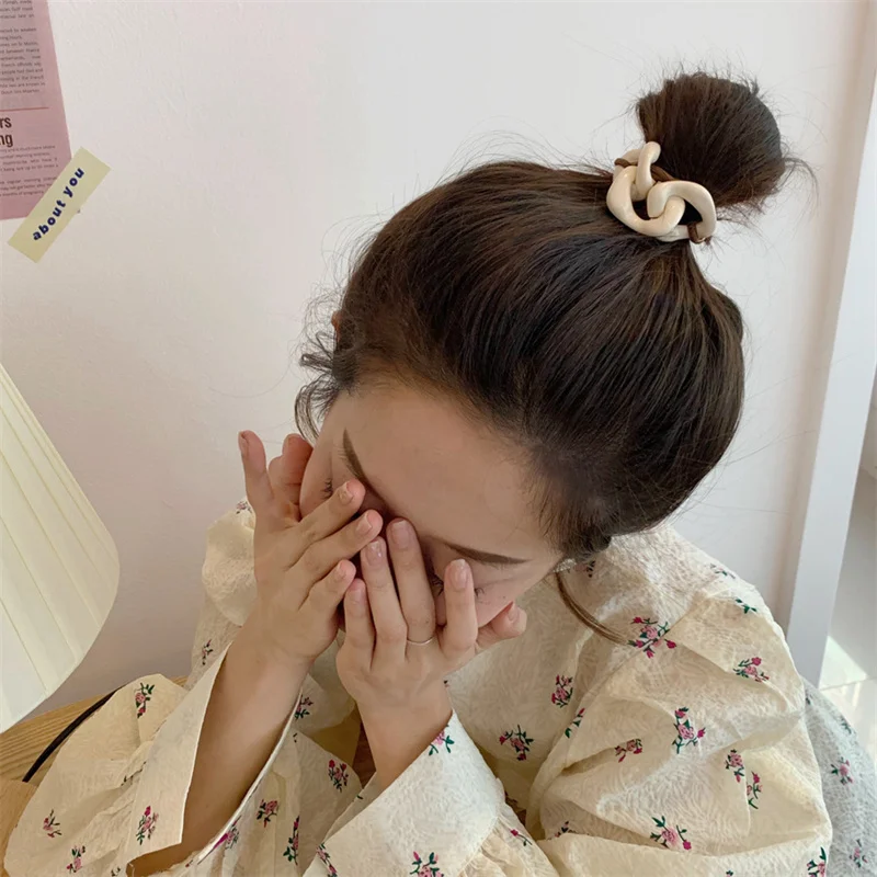 Nieuwe Korea Vrouwen Haar Touwen Settemperament Haarbanden Elastische Rubberen Band Paardenstaart Houder Gom Voor Haar Banden Scrunchies Haarband