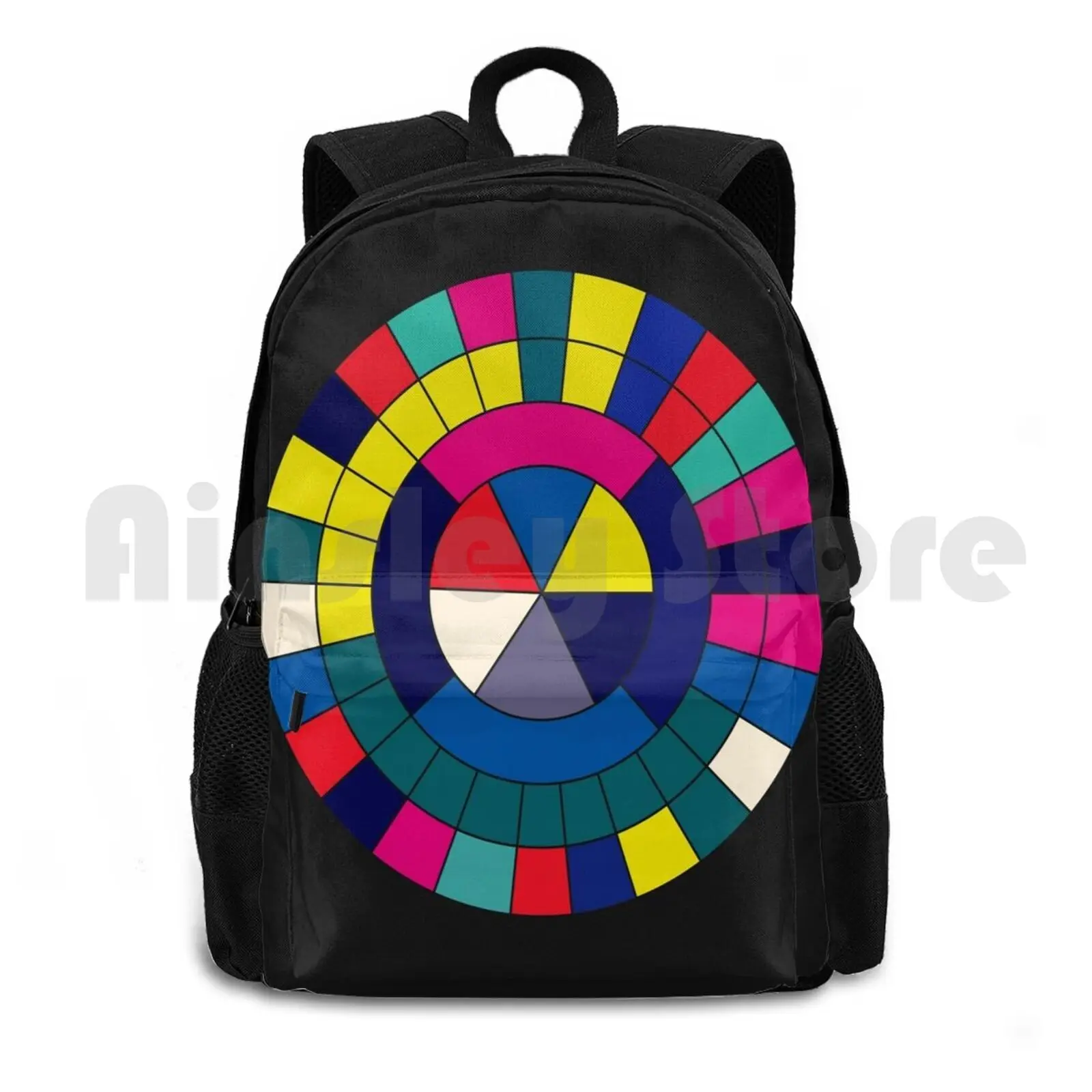 Factory Records Colour Wheel Outdoor Hiking Backpack Riding Climbing Sports Bag Factory Records New Order Joy Division James