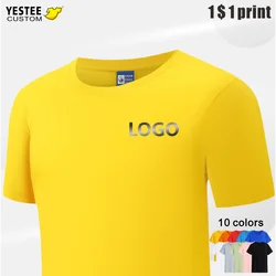 100% Cotton T Shirt  Custom Logo Make Your Design Logo Text Men Women Print Original Design High Quality Gifts Tshirt top