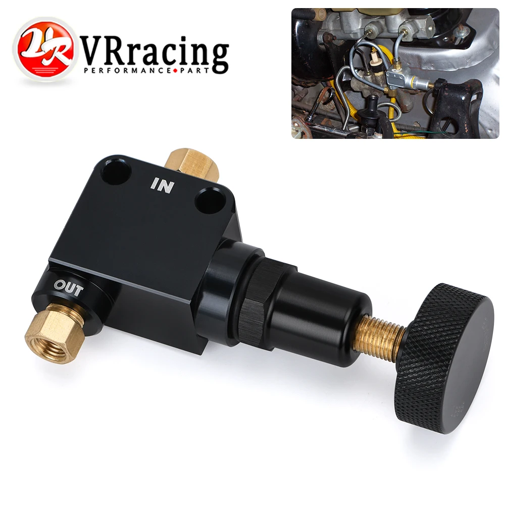 VR - Brake Bias Proportioning Valve Pressure Regulator For Brake Adjustment 1/8-27 NPT Pressure Regulator Screw Knob Type