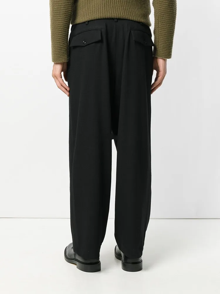 

Новые осенние и зимние мужские свободные прямые повседневные брюки, подтягивающие брюки, молодежные модные однотонные широкие брюки