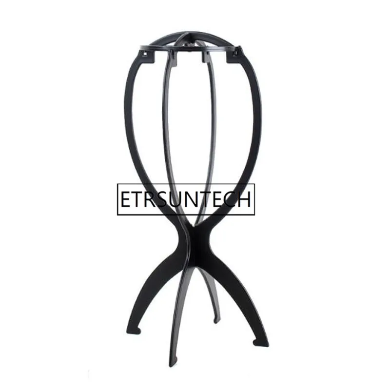 100pcs Plastic Black Wig Stand Folding Stable Durable Wig Hair Hat Cap Holder Stand Display Tool Hair Tool