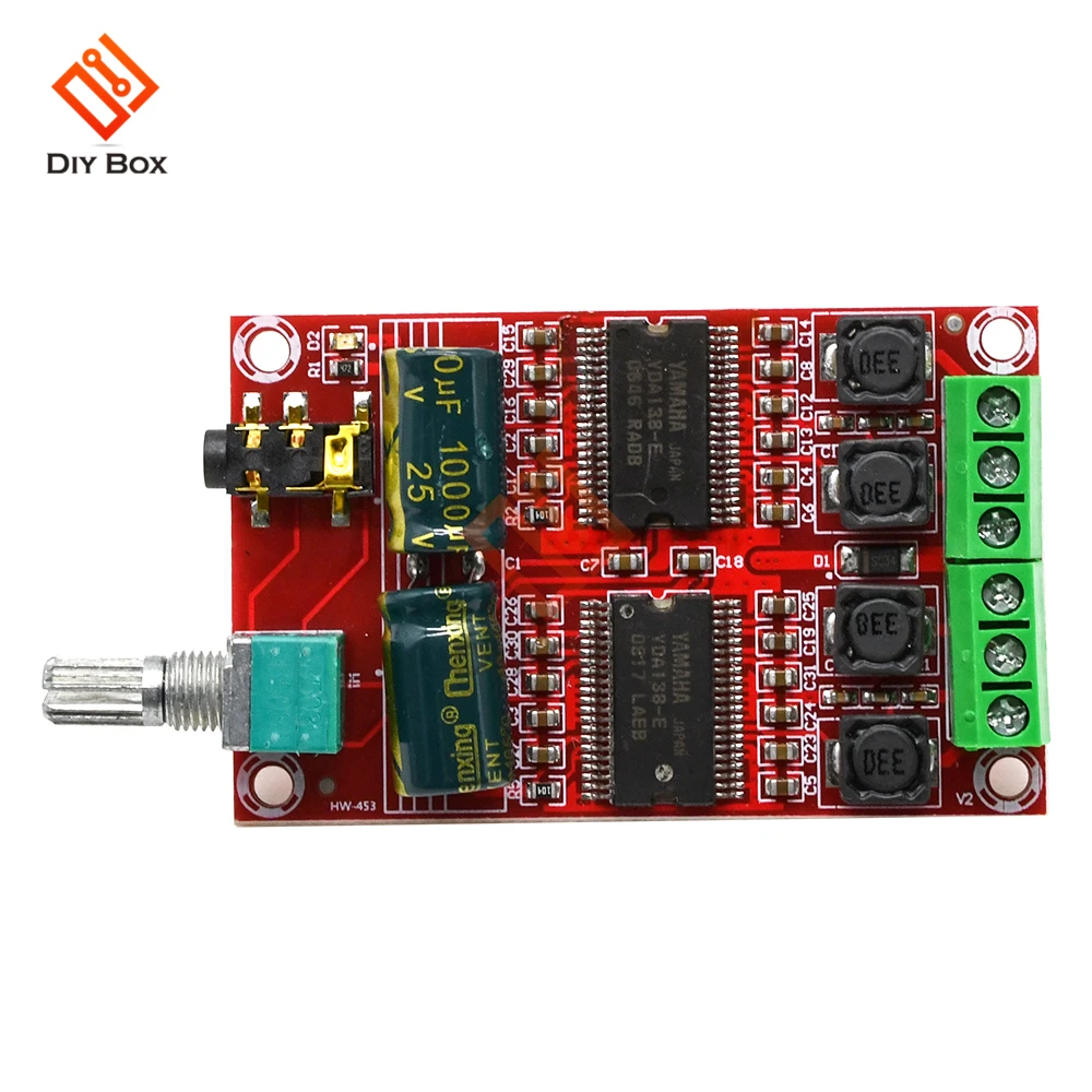 YDA138-E Digital Amplifier Board 20W+20W DC 12-15V Class D Audio Stereo HIFI AMP for Yamaha Speaker XH-M531 with Volume Control