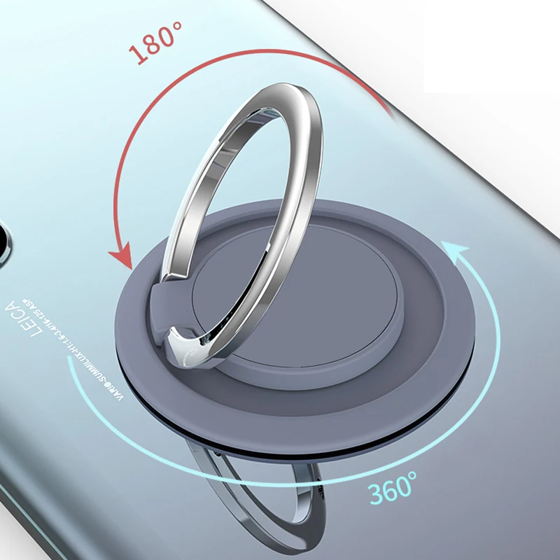 Telefon komórkowy Ring Finger 360 stopni obrotowy uchwyt stojak Smartphone dla iPhone 8 7 6 6S 5 Samsung Huawei stojak samochodowy