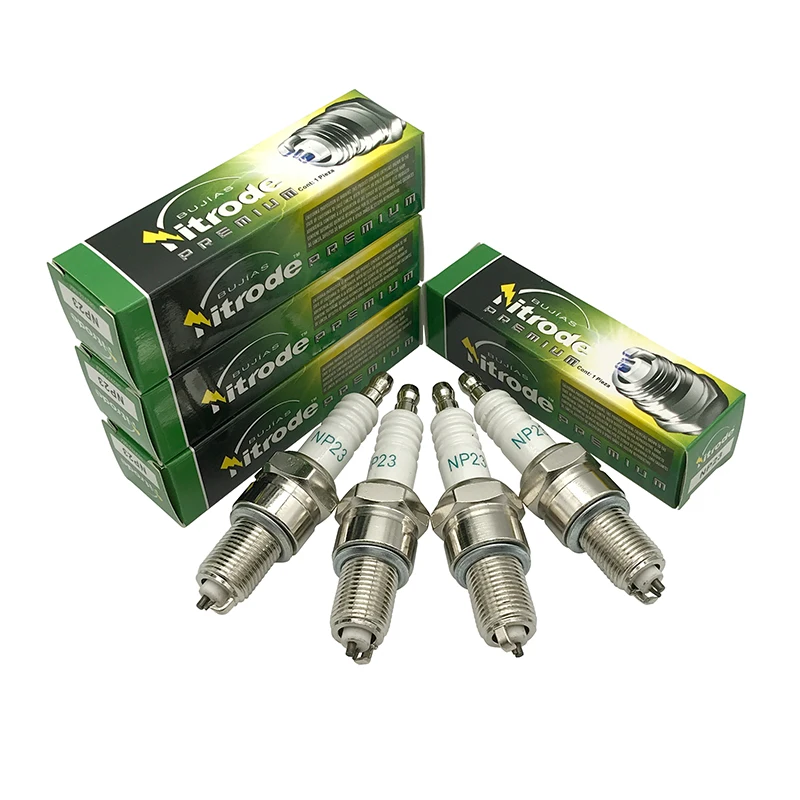 4PCS open double spark Plug NP23 FOR BPR6ES BPR6EIX IW20 IW20TT IW16 BPR5ES W20EXR-U WR7DC RN9YC F6RTC BPR5EIX AGR22 VW20 RN10Y