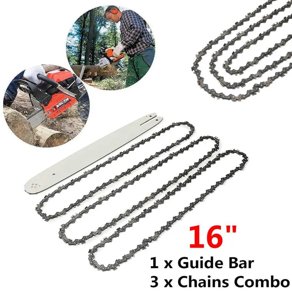 On Sale 1 Bar With 3pcs Chains 4Pcs/Set 16 Inch 3/8LP 050