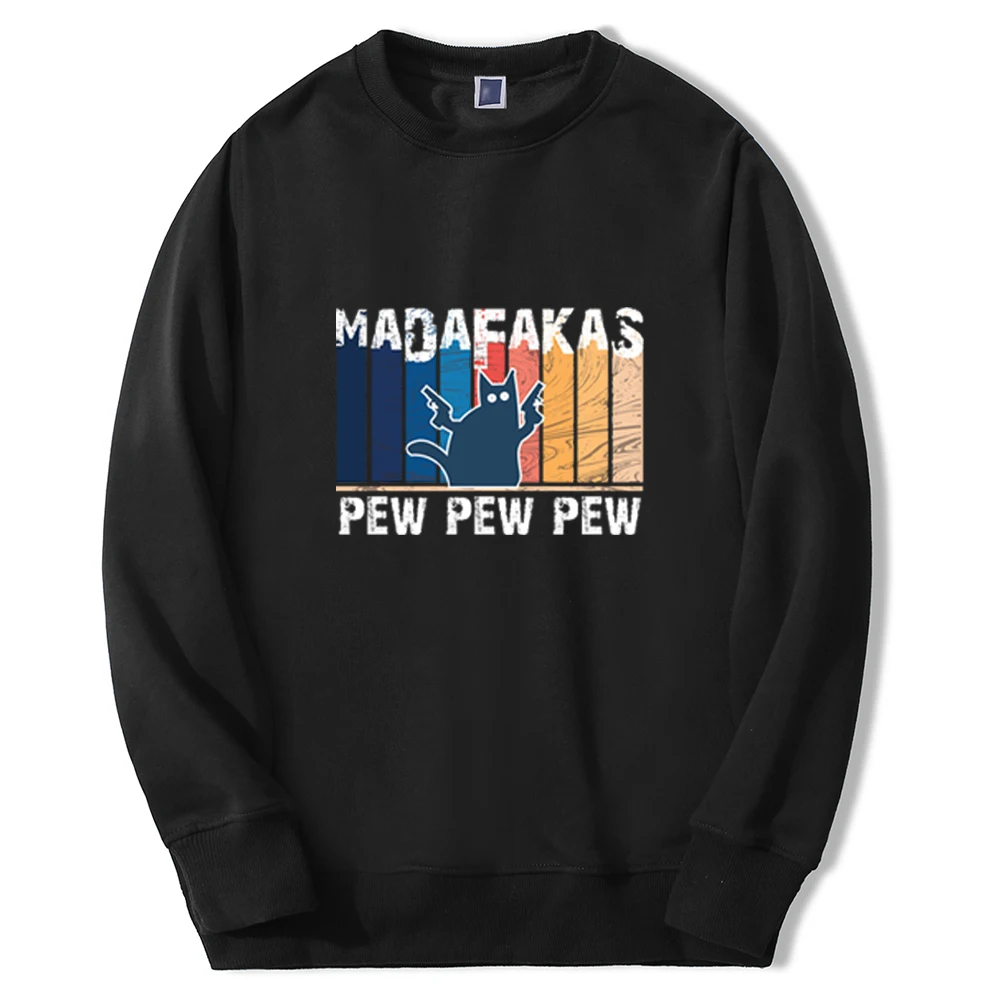 pew pew madafaks cat Male Clothing Colour Hoody 2020 Keep Warm Winter Spring Sweatshirts Mens Casual Streetwear Harajuku Hoodies