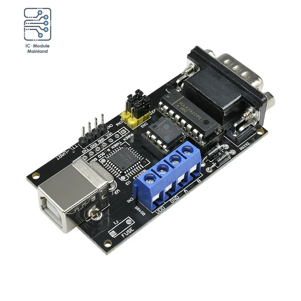 FT232BM FT232BL FTDI Standard USB to Serial RS232 TTL UART RS485 DB9 Adapter Converter Controller Module Board For Arduino