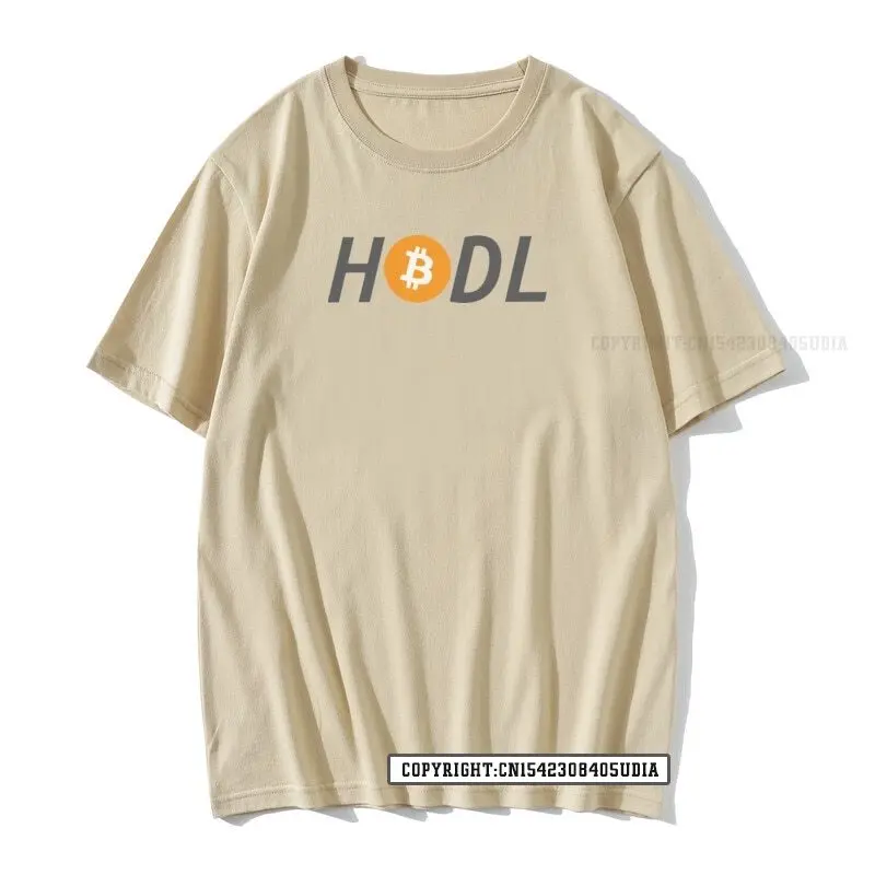 Hodl Bitcoin T Shirts Cryptocurrency Crypto Btc Blockchain Men's Print Tshirt Adult T-Shirt Discount Men T Shirts T Shirt Normal