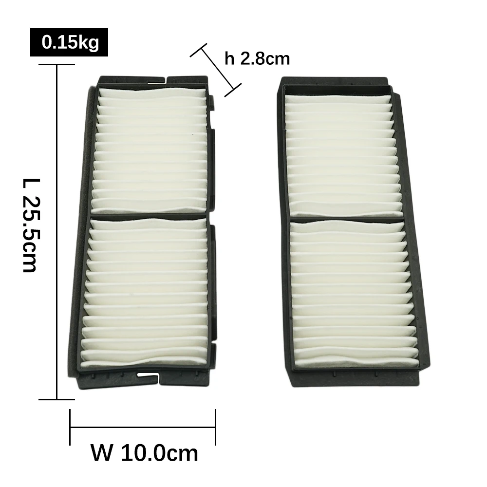 2 PCS Car Cabin Air Filters For MAZDA 3 BL 2008 2009 2010 2011 2012 2013 2014 BBP2-61-J6X BBP261J6X