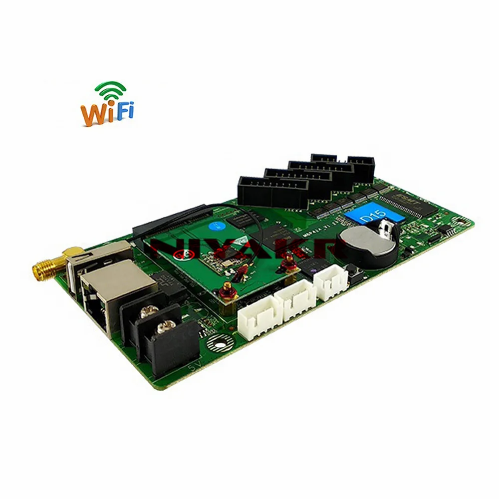 Huidu-controlador WIFI D15 D16, Asyn, disco USB, tarjeta de Control HD