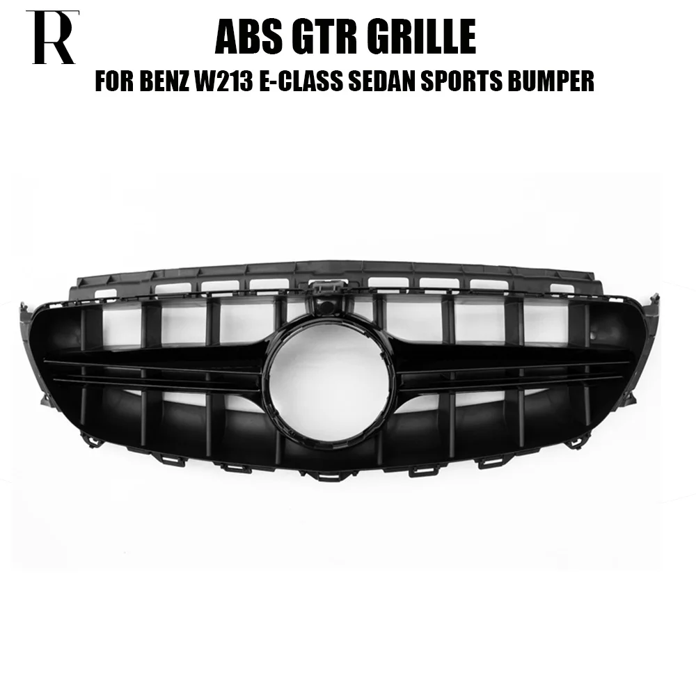 

GTR Style ABS Front Bumper Grill Grille for Benz W213 E200 E300 E350 E400 E43 E52 With Amg Package 2015 up